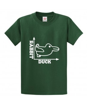 Rabbit Duck Illusion Funny Classic Unisex Kids and Adults T-Shirt